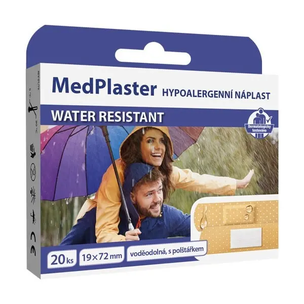 13549-medplaster naplast water resistant 19x72mm 20ks
